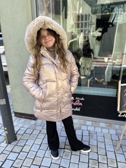 Dívčí zimní bunda s kožešinou 23699