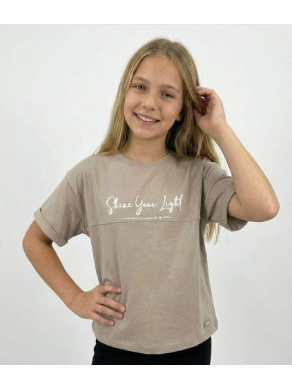 dívčí módní krátké triko 26024