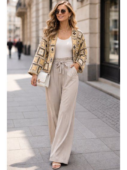 Módní elegance na městské ulici