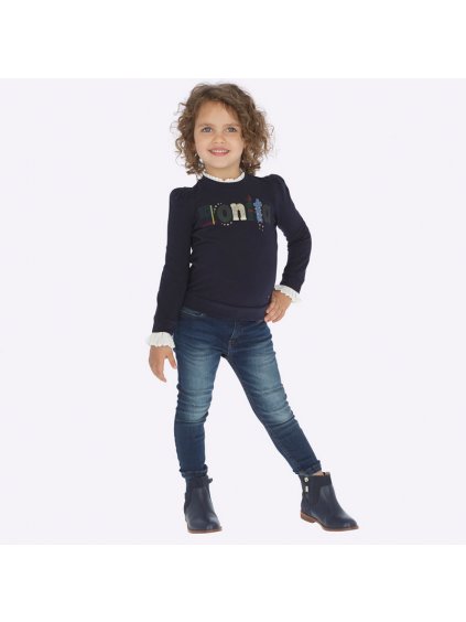 DÍVČÍ  DŽÍNOVÉ KALHOTY 70 (Velikost 98)