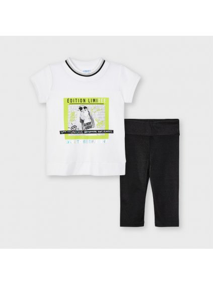 DÍVČÍ KOMPLET TRIČKO S LEGÍNAMI 3740 - 57 (Velikost 134)