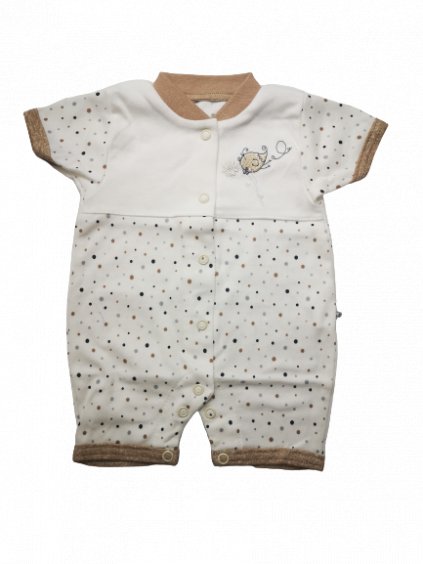 LETNÍ OVERAL BABY SERVICE 2133 BÉŽOVÝ (Velikost 74)