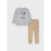 Dívčí komplet triko a legíny Mayoral 4744 šedé