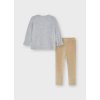 Dívčí komplet triko a legíny Mayoral 4744 šedé
