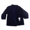 Chlupaty kabátek Baby service 21569 (Velikost 74, barva tmavě modrá)