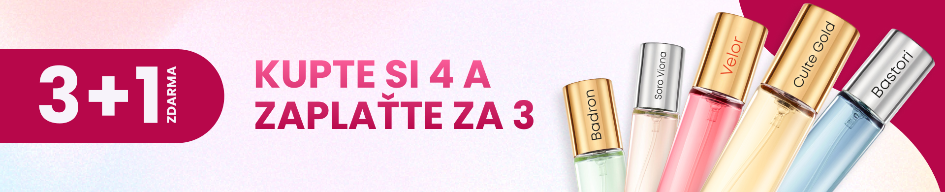 3 + 1 pc parfémy