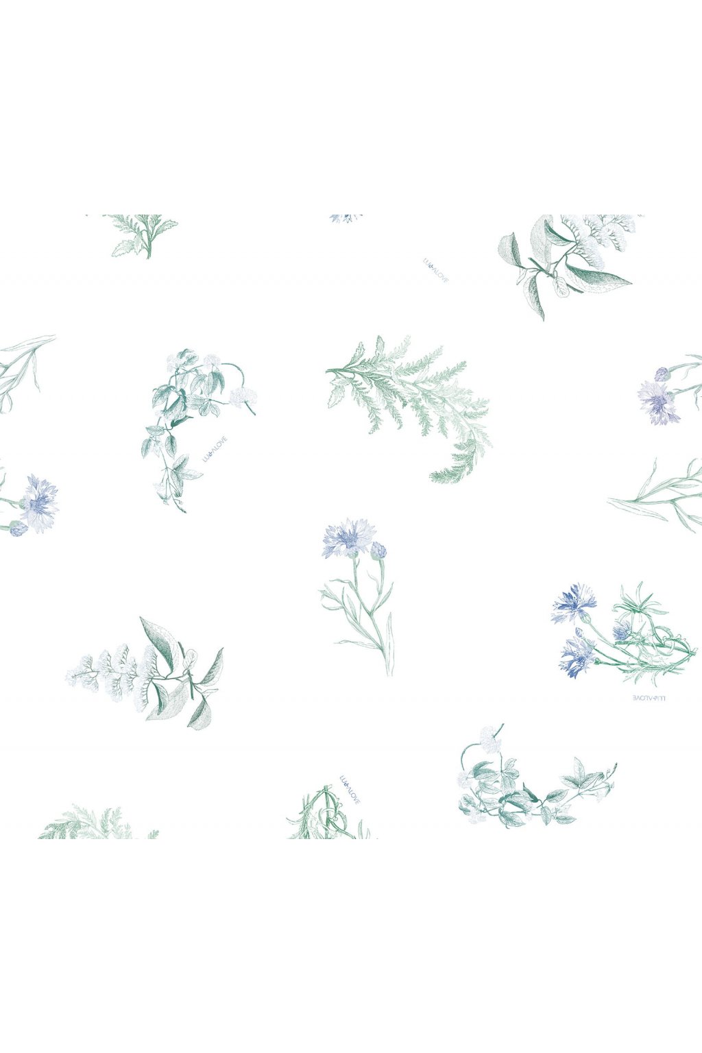 Lullalove Hnízdečko pro miminko Luční Kvítí Modré