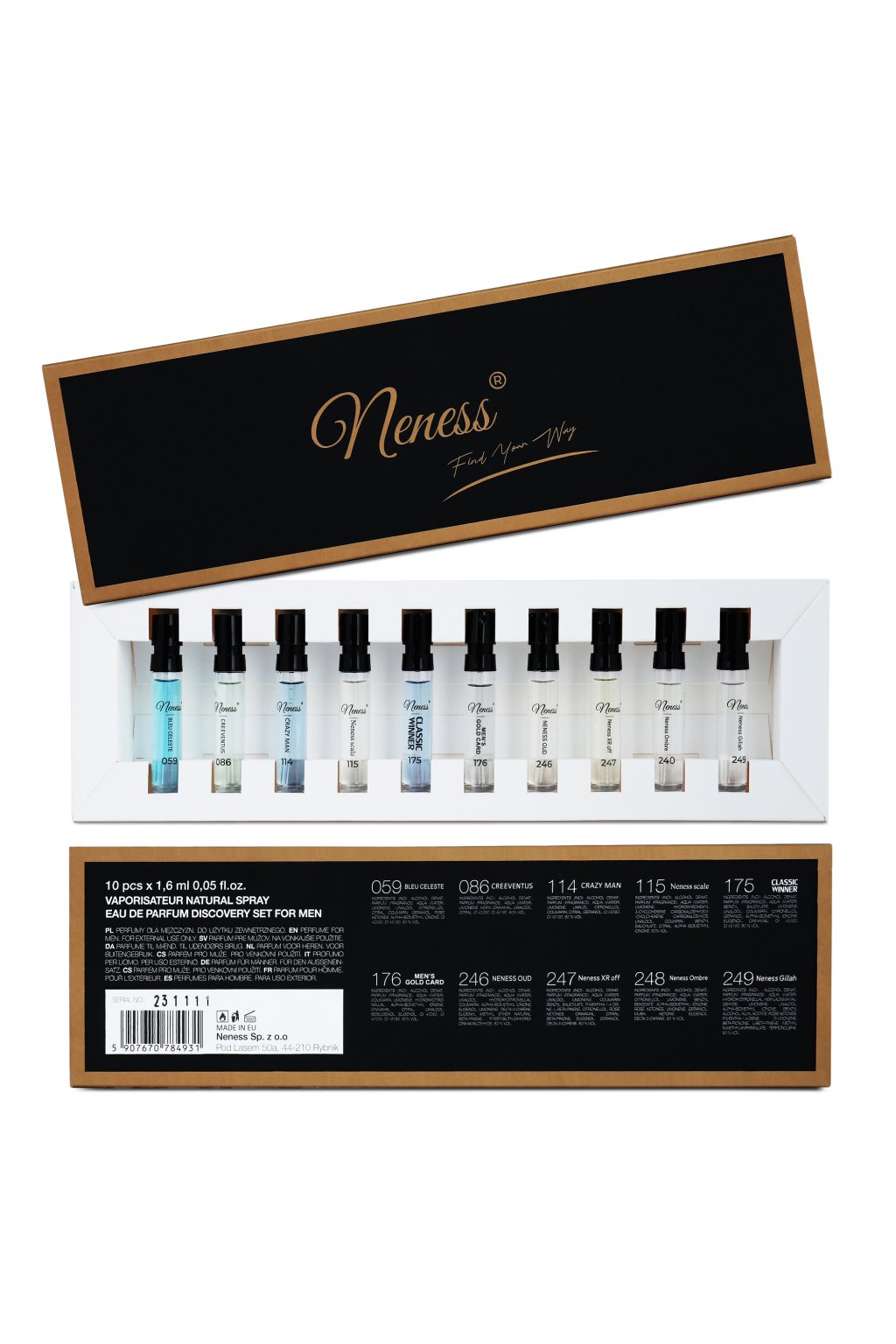 Neness Discovery Set For Him 10x1,6ml