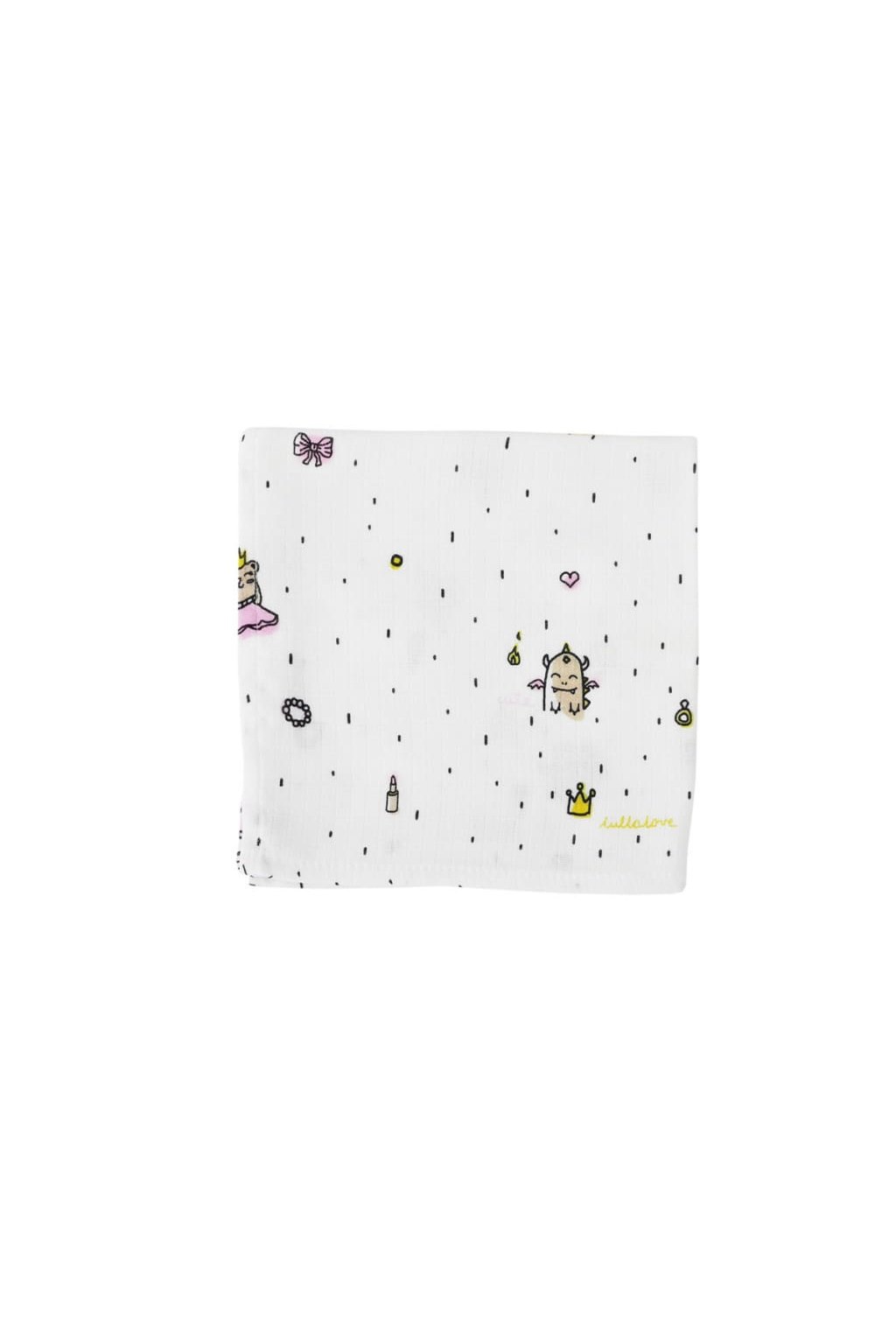 Lullalove Mušelínová plenka 40x40cm Princezna