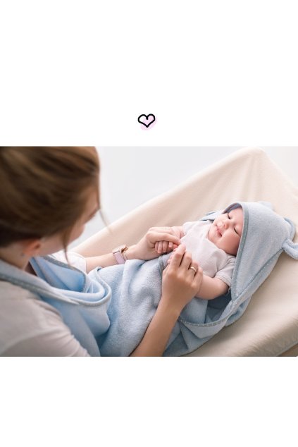 Lullalove Pastelová osuška Modrá