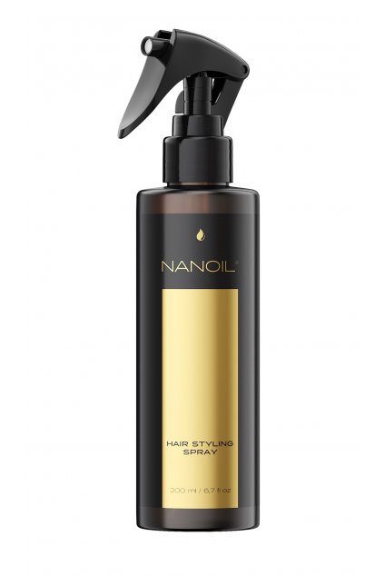 nanoil hair styling spray sprej pro efektivnejsi styling vlasu 200 ml