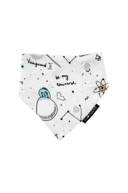 Lullalove Mušelinový šátek i bryndák Space
