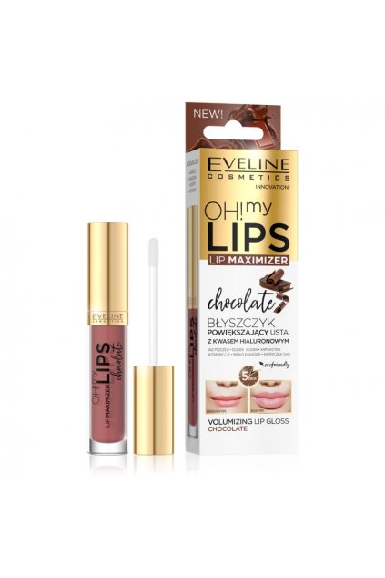 eveline cosmetics lip maximizer zvetsujici lesk na rty oh my lips maximizer chocolate