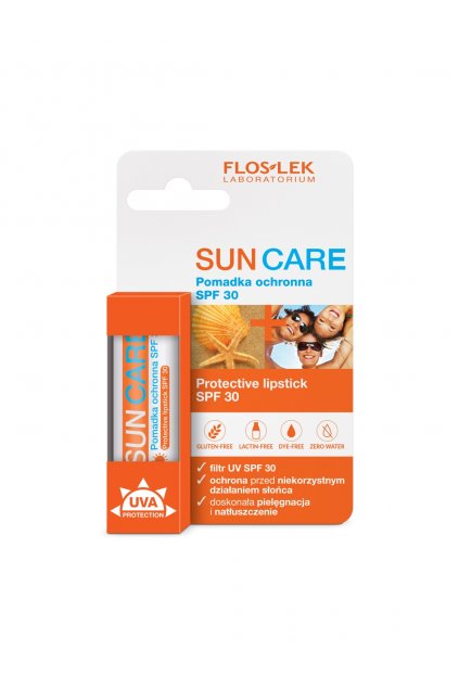 flostek sun care rtenka na rty s ochrannym faktorem spf 30