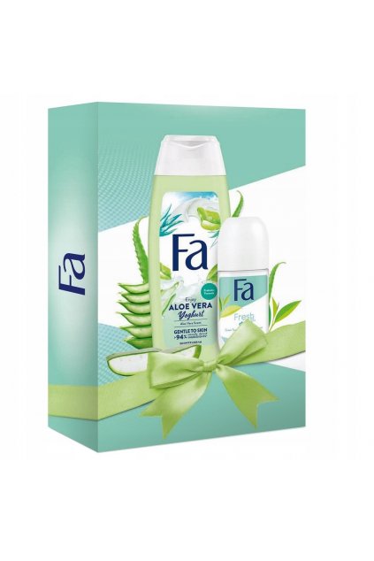 fa aloe vera yoghurt darkova sada antiperspirant a sprchovy gel