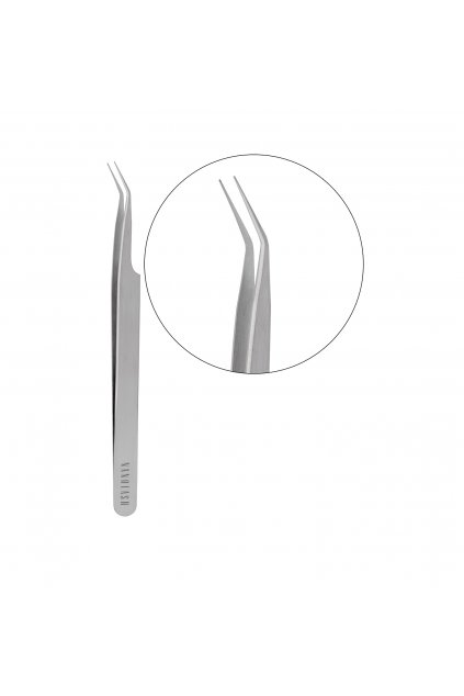 Eyelash Tweezer Curved pinzeta