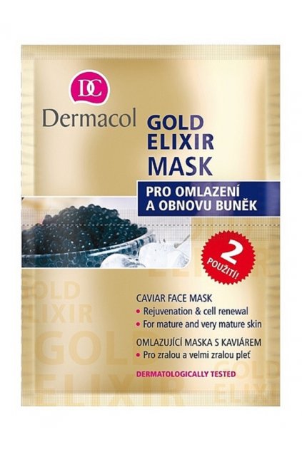 dermacol gold elixir pletova maska s kaviarem 24