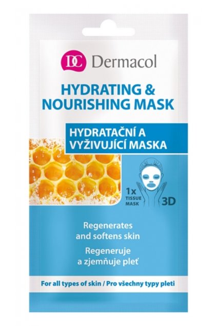 dermacol hydrating nourishing mask textilni 3d hydratacni a vyzivujici maska 15