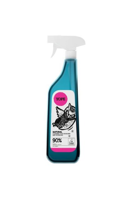 yope cistic na skla a zrcadla bez parfemace 750 ml