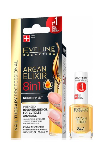 Eveline Cosmetics Nail Therapy Argan Elixir 8v1