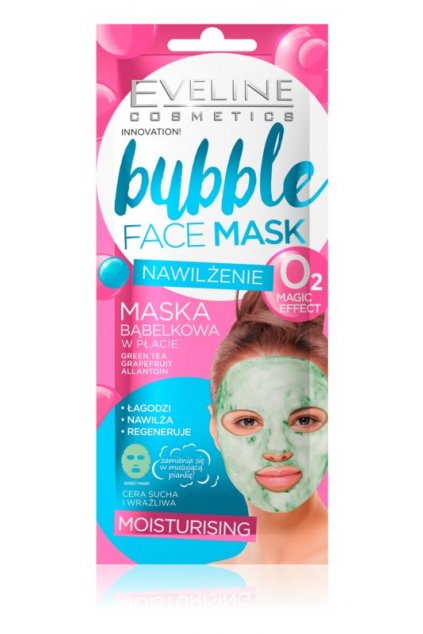 eveline cosmetics bubble mask platynkova maska s hydratacnim ucinkem