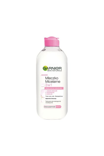 garnier skin naturals micelarni voda s hydratacnim mlekem pro suchou a citlivou plet