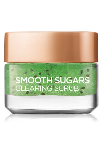 loreal paris smooth sugars scrub cistici peeling proti cernym teckam