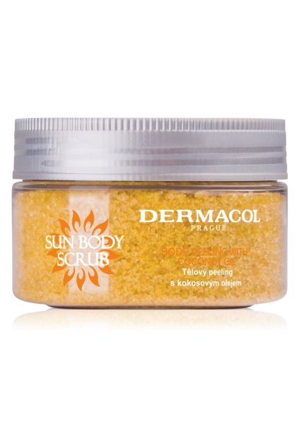 dermacol sun cukrovy telovy peeling s vuni broskve