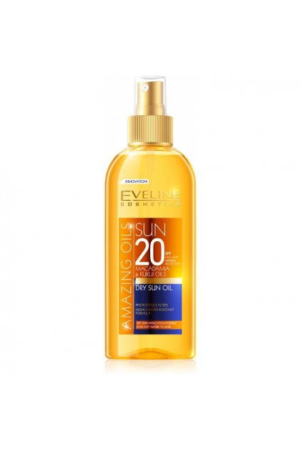eveline cosmetics AMAZING OIL DRY opalovaci olej SPF 20