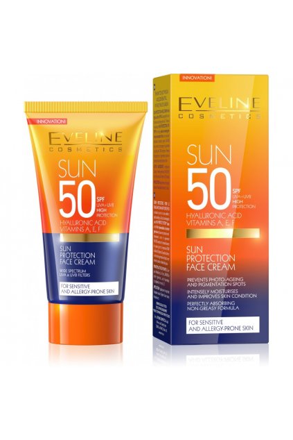 eveline cosmetics Sun Care krem na oblicej SPF50