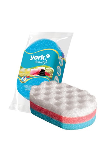 york masazni koupelová houba duha