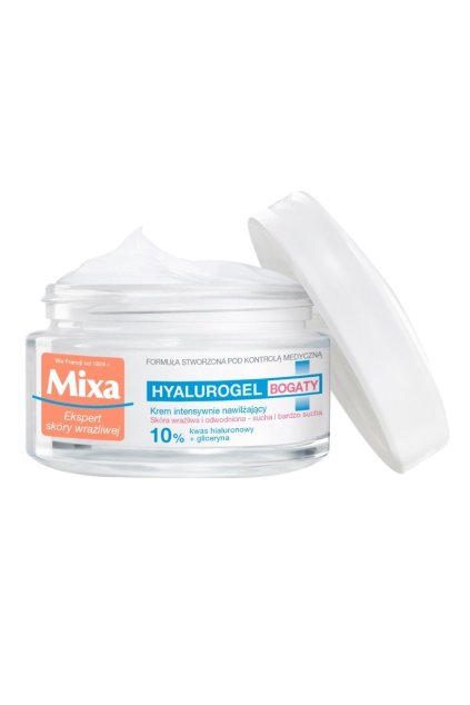 mixa hyalurogel light hydratacni krem na oblicej s kyselinou hyaluronovou