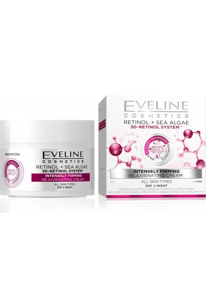eveline cosmetics 3d retinol a morske rasy intenzivni denni a nocni krem