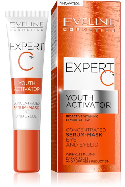 eveline cosmetics expert c maska serum na oci a ocni vicka