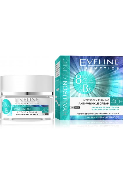 eveline cosmetics hyaluron clinic intenzivne zpevnujici denni a nocni krem 40