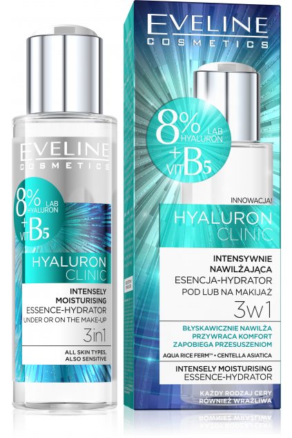 eveline cosmetics hyaluron clinic intenzivne hydratacni serum 3 v 1