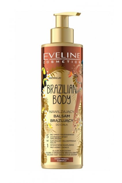 eveline cosmetics brazilian body hydratacni samoopalovaci balzam na telo 1