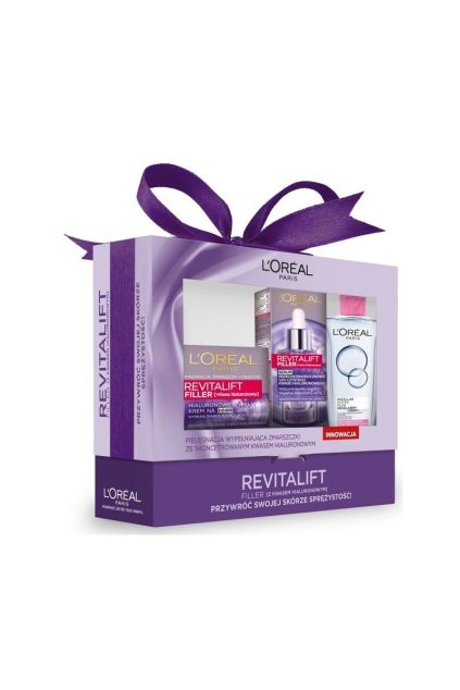 loreal revitalift filler denni krem 50ml serum 30ml micelarni voda 200ml