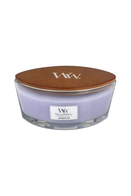 woodwick lavender spa vonna svicka s drevenym knotem hearthwick