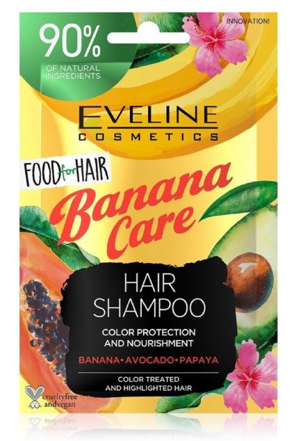 eveline cosmetics food for hair banana care posilujici sampon pro slabe vlasy s tendenci vypadavat