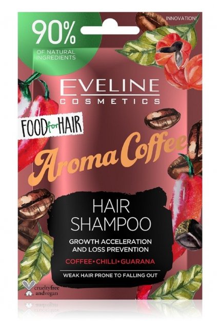 eveline cosmetics food for hair aroma coffee posilujici sampon pro slabe vlasy s tendenci vypadavat 1