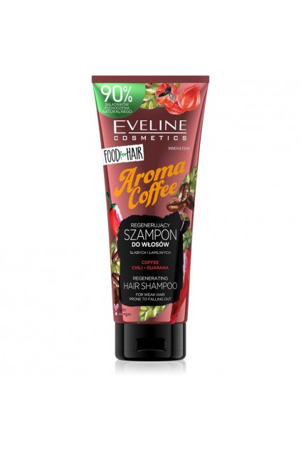 eveline cosmetics food for hair aroma coffee posilujici sampon pro slabe vlasy s tendenci vypadavat 250