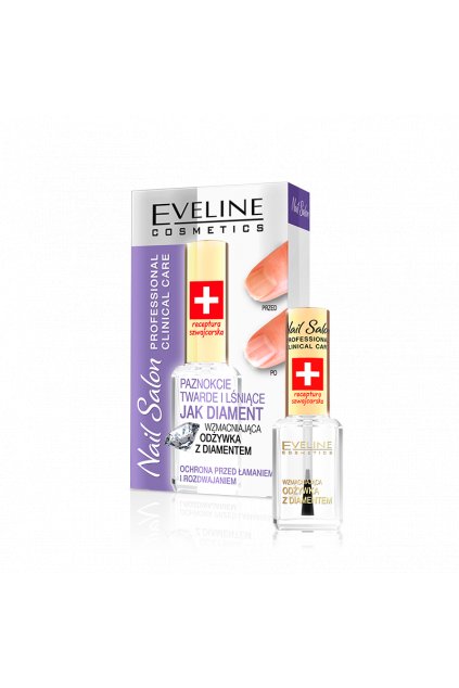 eveline cosmetics nail salon kondicioner s diamantem 12ml