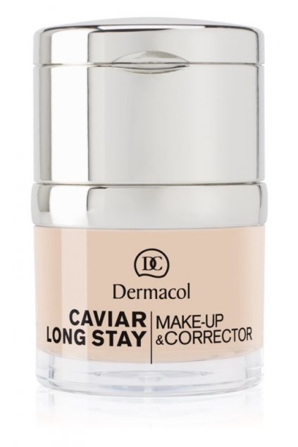 dermacol caviar long stay dlouhotrvajici make up s vytazky z kaviaru a zdokonalujici korektor ivory 1264