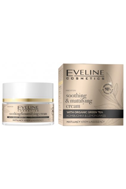 Eveline Cosmetics Organic Gold Soothing & Mattifying Cream 1