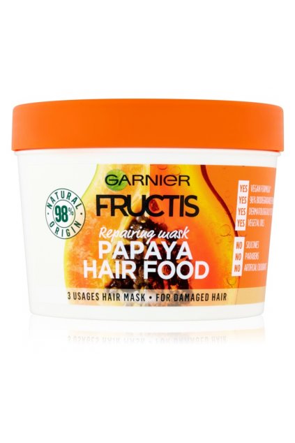 garnier fructis papaya hair food obnovujici maska pro poskozene vlasy