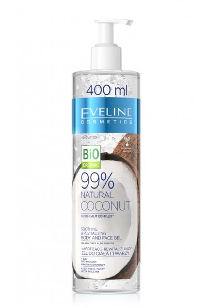 Eveline cosmetics Bio Organic 99 Natural coconut body and face gel 400ml 1