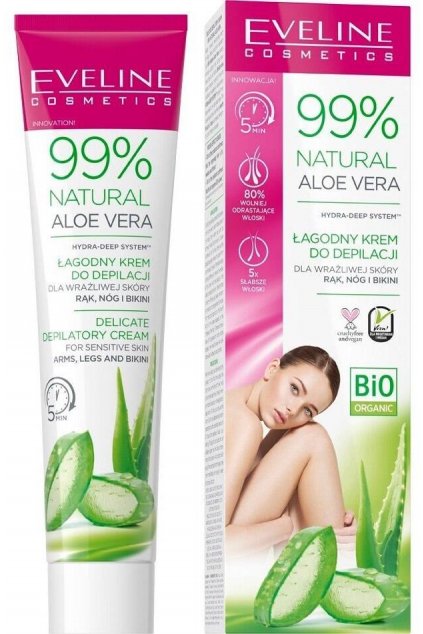 eveline cosmetics 99 aloe vera depilacni krem 125ml