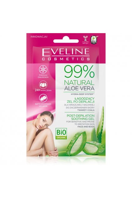 Eveline cosmetics 99 Natural Aloe Vera gel po depilaci 72749 1