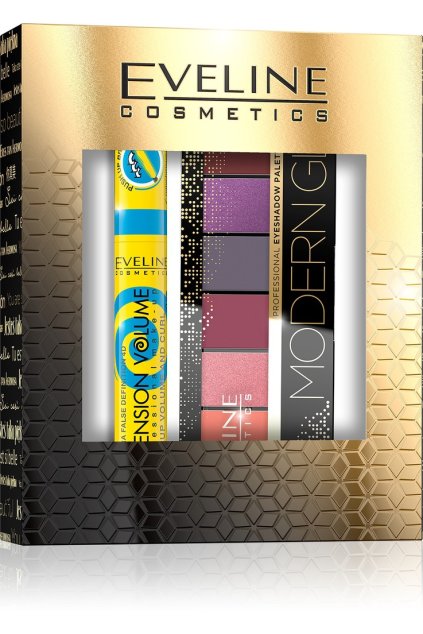 eveline cosmetics darkova sada pro zeny rasenka a paletka ocnich stinu 1